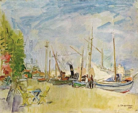 Castellammare, 1954, olio su tela, cm 40x50, Napoli, collezione Ammendola